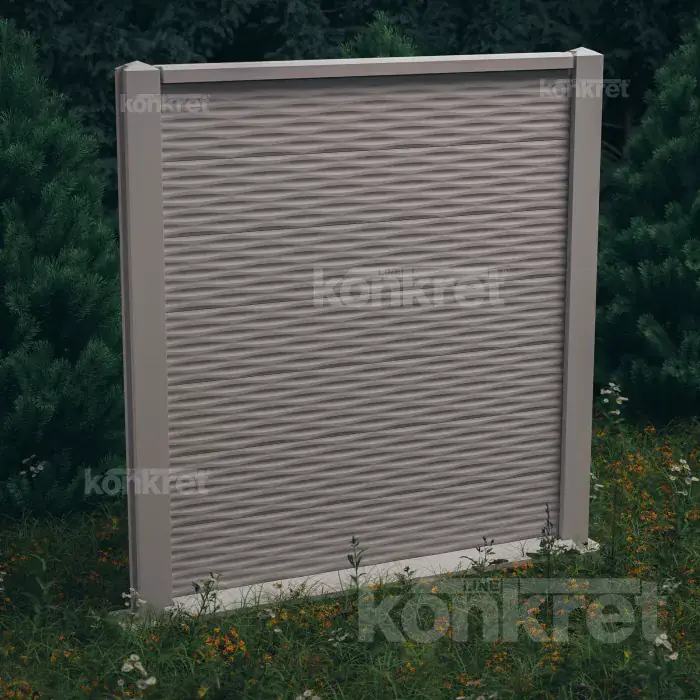 Ocean betonkerítés (KM202), 210 cm magas, szürke (standard)