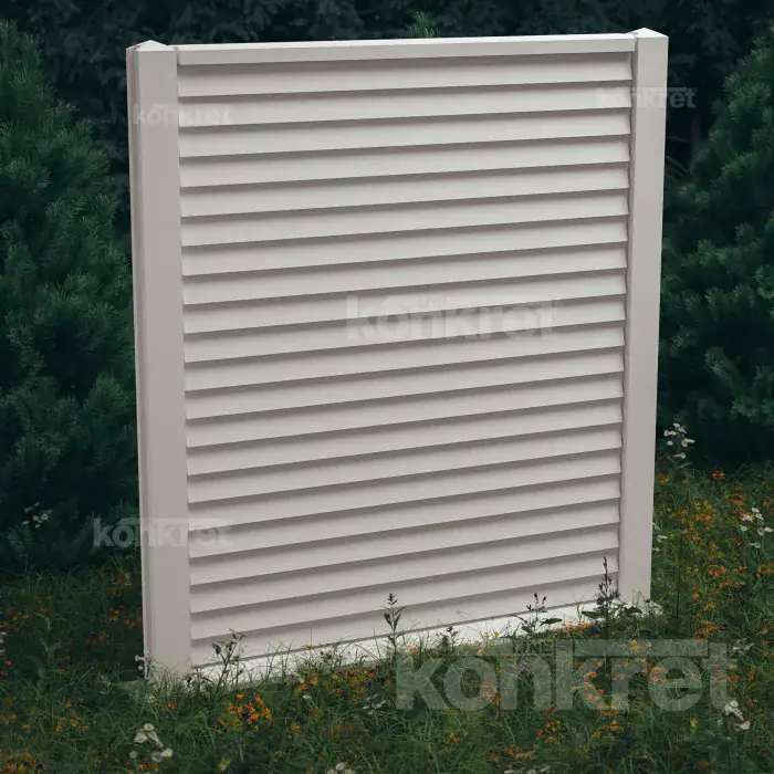 Rain Guard (KM209) betonkerítés, 210 cm magas, fehér (prémium)