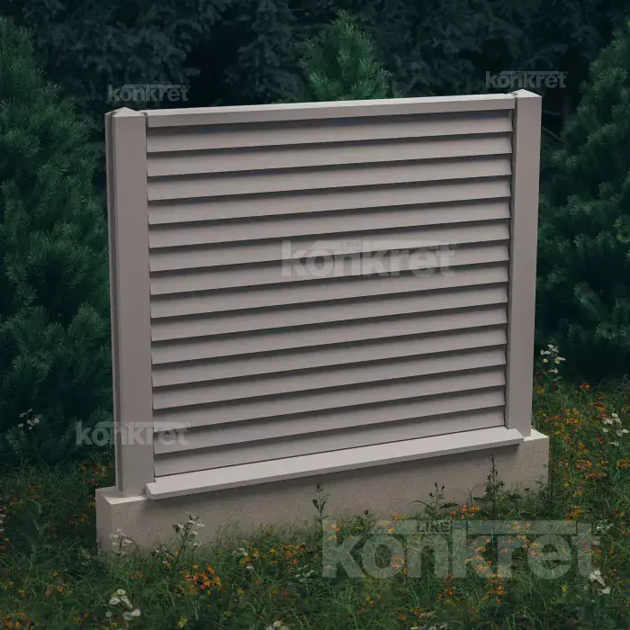 Rain Guard betonkerítés (KM209), 150 cm magas, szürke (standard)