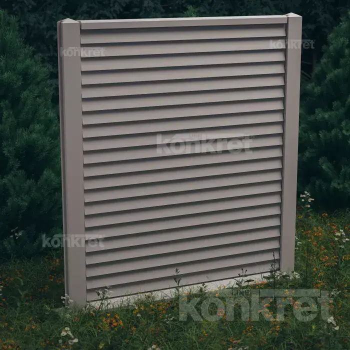 Rain Guard (KM209) betonkerítés, 210 cm magas, szürke (standard)