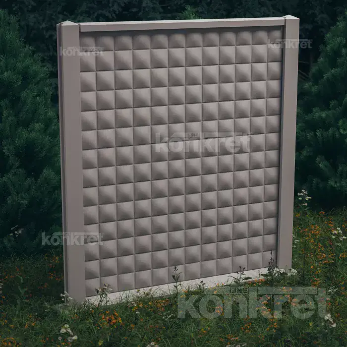 Royal (KM205) betonkerítés, 210 cm magas, szürke (standard)