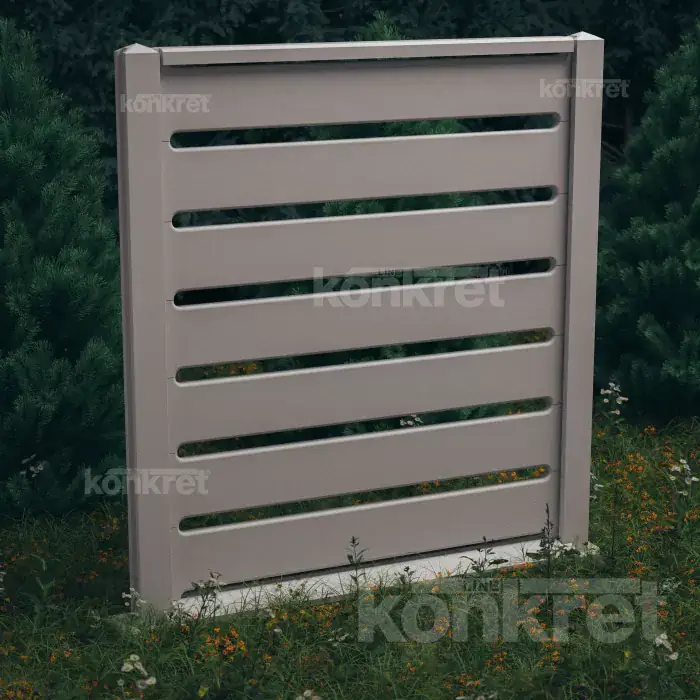 Avalon (KV301) betonkerítés, 210 cm magas, szürke (standard)