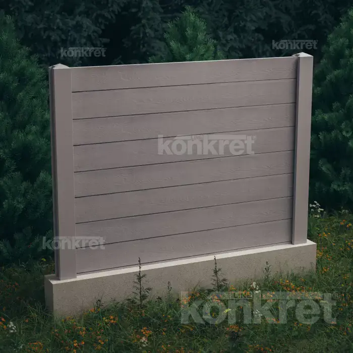 Betonkerítés Douglas (KM301), 160 cm magas, szürke (standard)