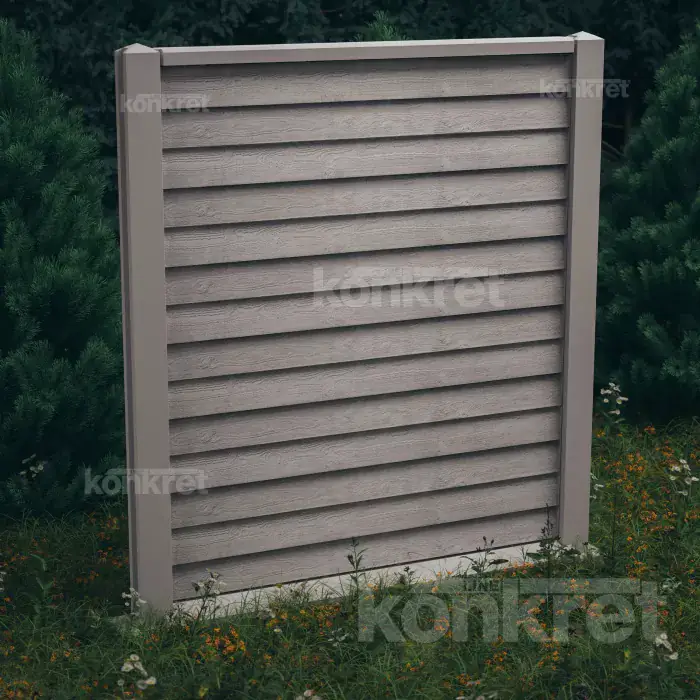 Timberlap (KT104) betonkerítés, magasság 210 cm, szürke (standard)